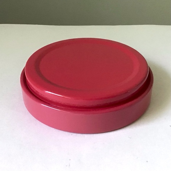Pioneer Woman Canister Tin W/Lid Country Garden Red Floral Storage Container 5.5 - Picture 8 of 10